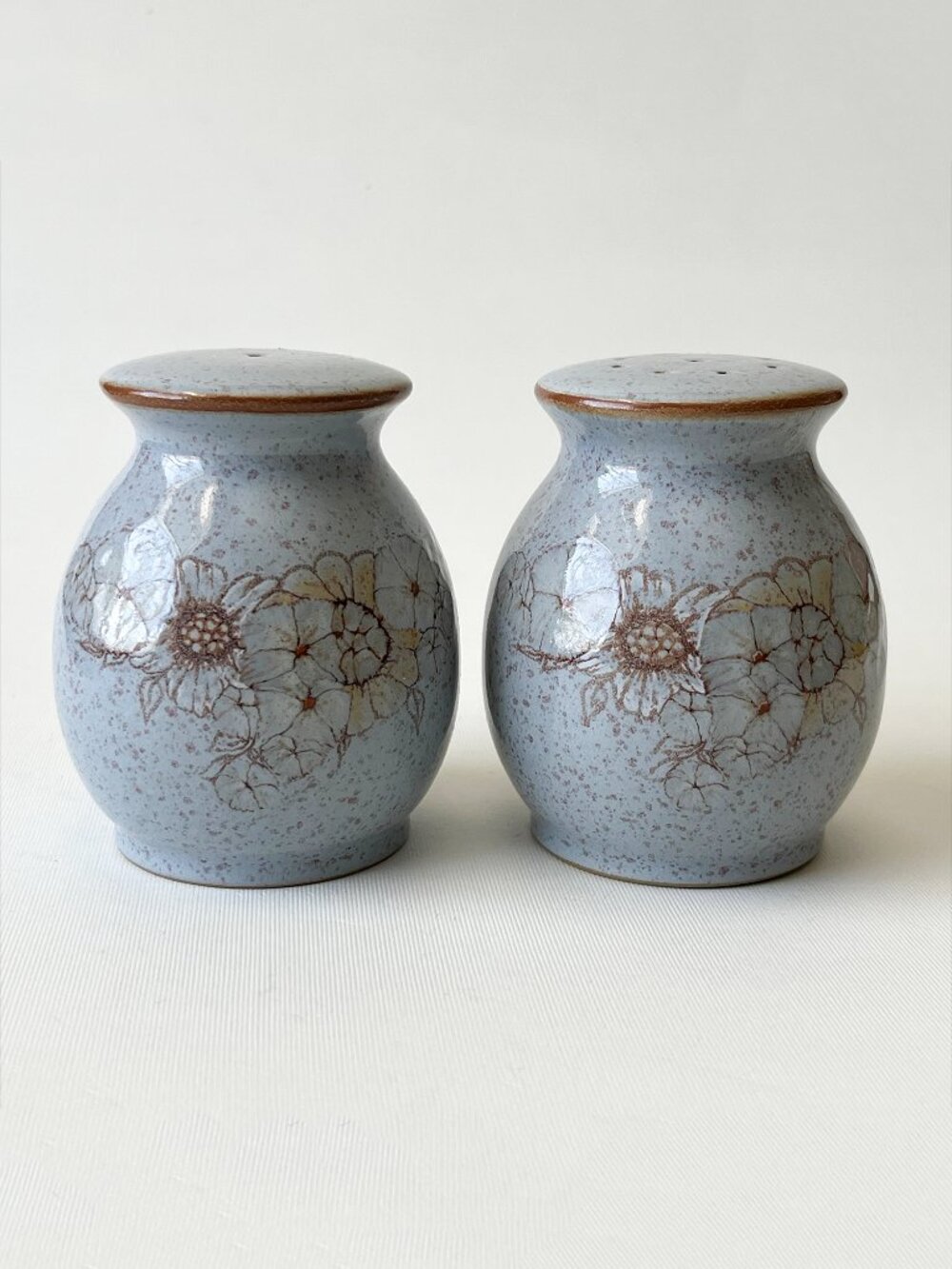 Denby Reflection Salt & Pepper Shakers Made in England